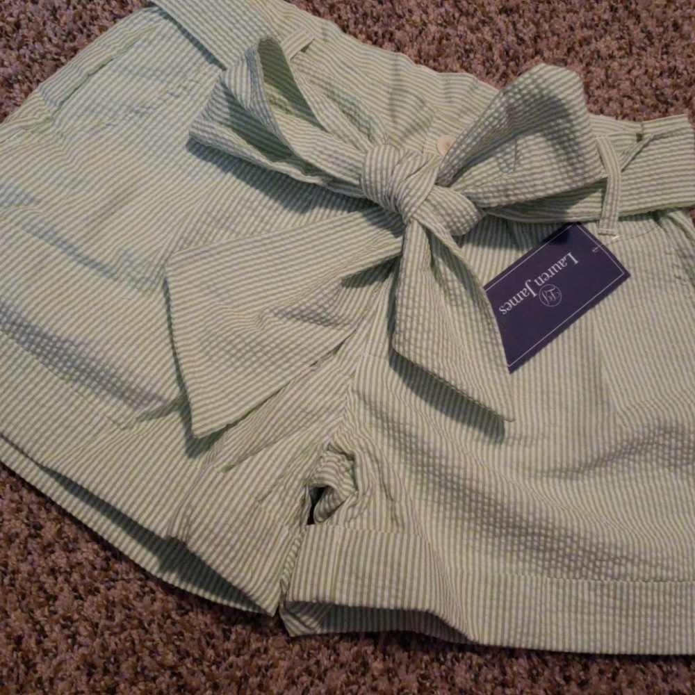Lauren James Seersucker Shorts